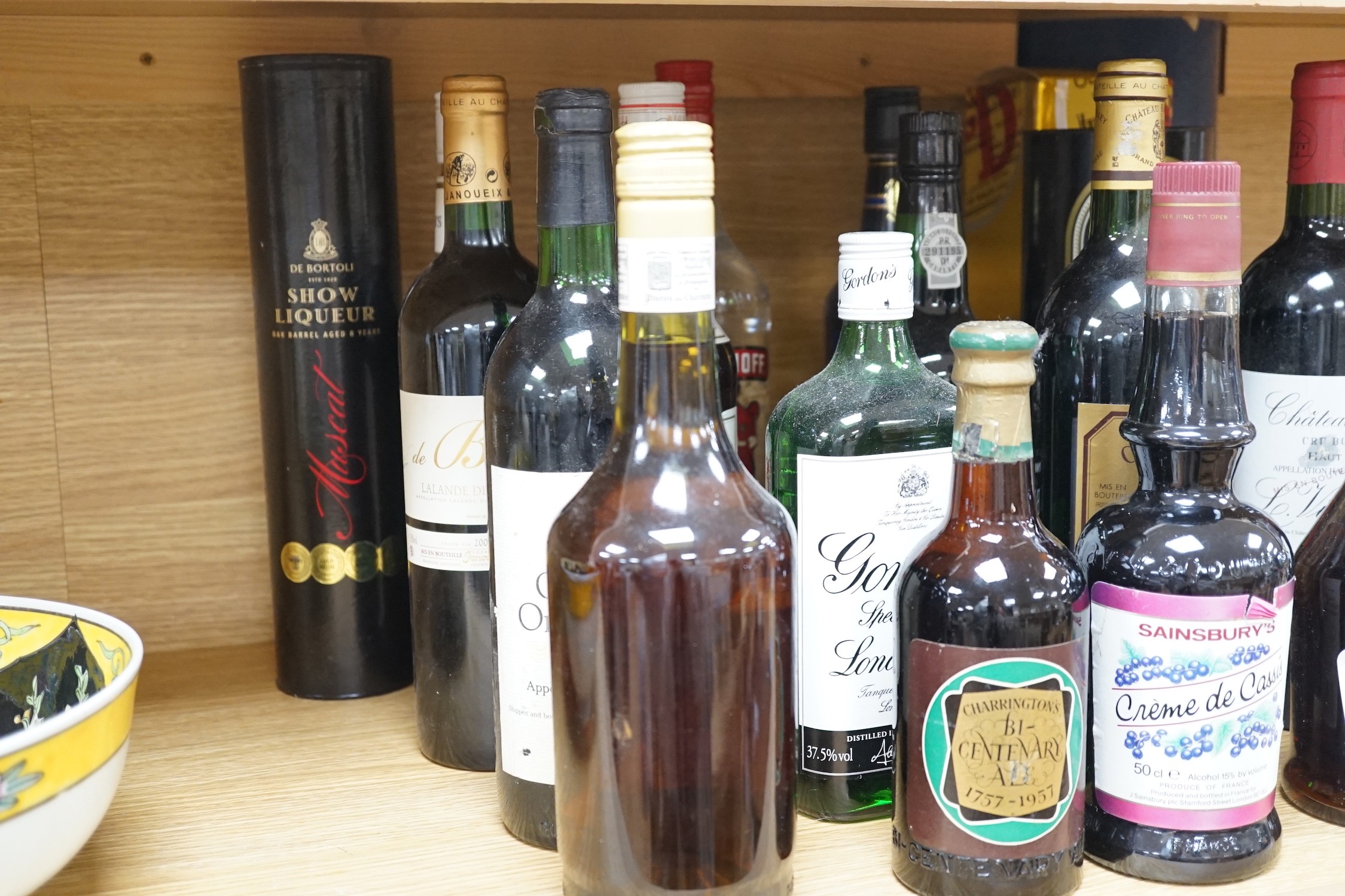 A quantity of various bottled spirits and wines